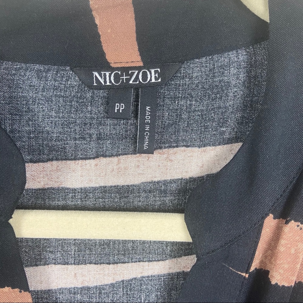 NIC+ZOE Abstract Animal Print Front Twist Top - Picture 8 of 15